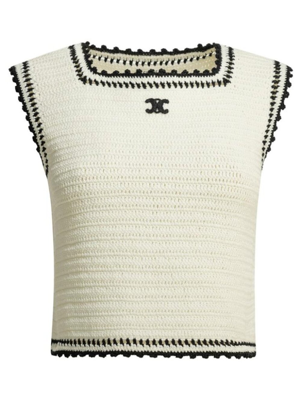 Celine Triomphe Knitted Top Tag Size M Women